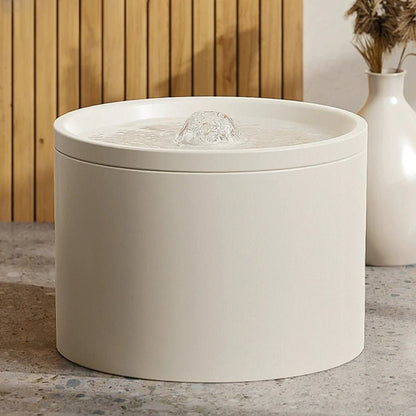 FONTAINE A EAU POUR CHAT CERAMIQUE | BLANCHE - Leschamour