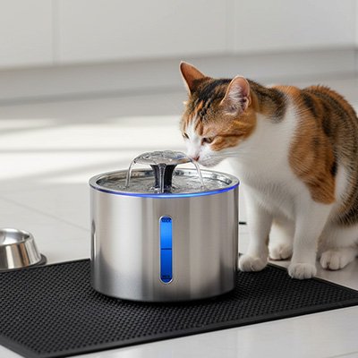 Fontaine chat silencieuse 2.5L