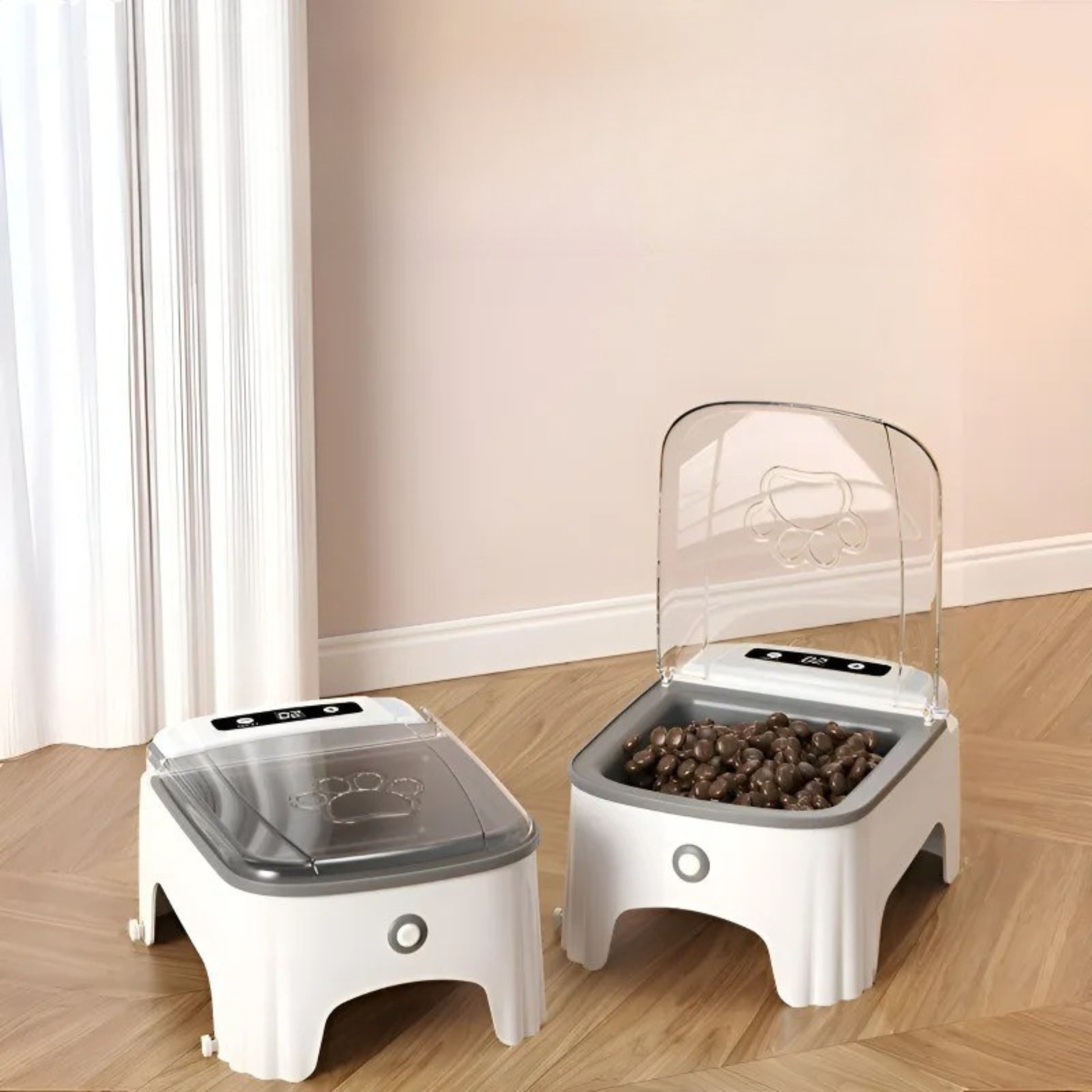 Gamelle automatique pour chat surélevée 