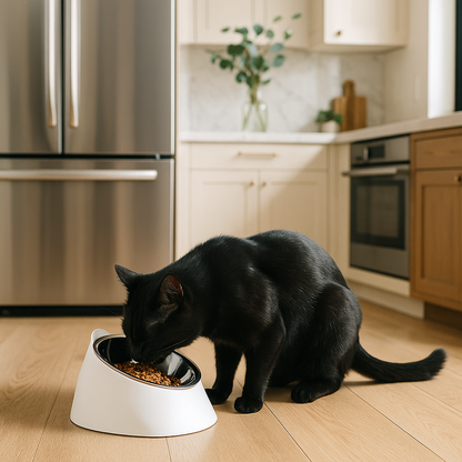 gamelle-chat-inclinee-blanche