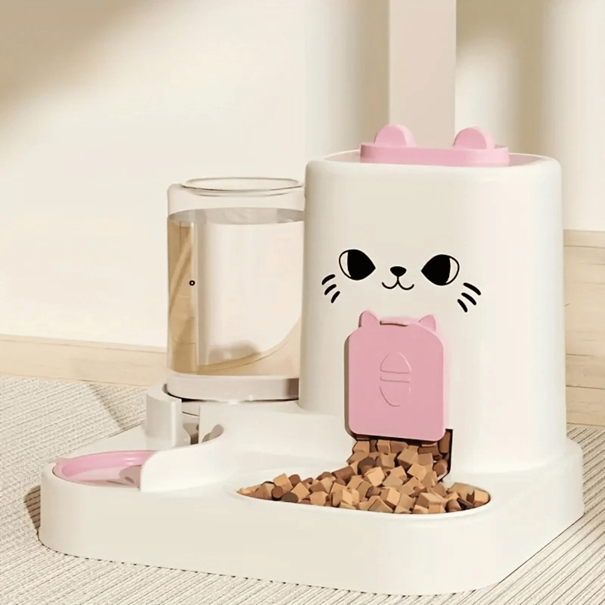 GAMELLE DISTRIBUTEUR POUR CHAT | CROQUETTES ET EAU - Leschamour