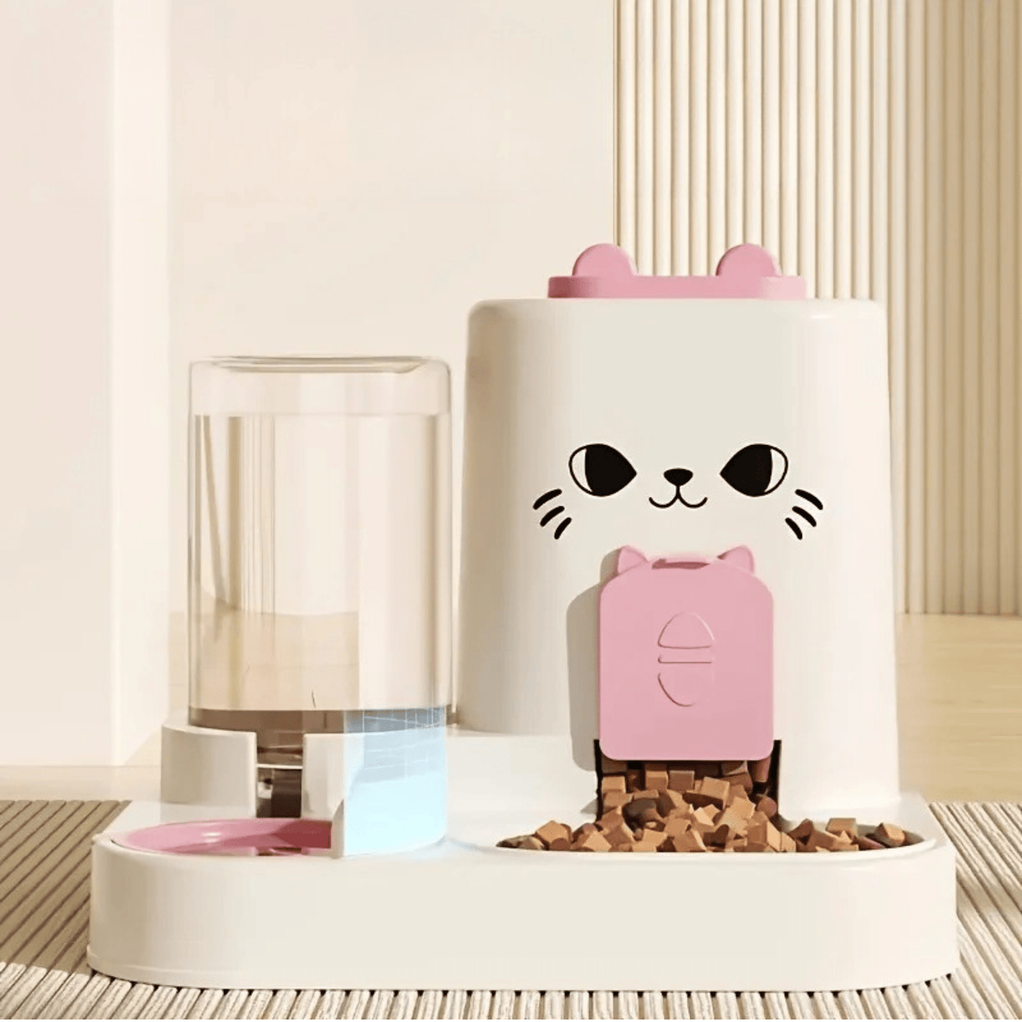 GAMELLE DISTRIBUTEUR POUR CHAT | CROQUETTES ET EAU - Leschamour