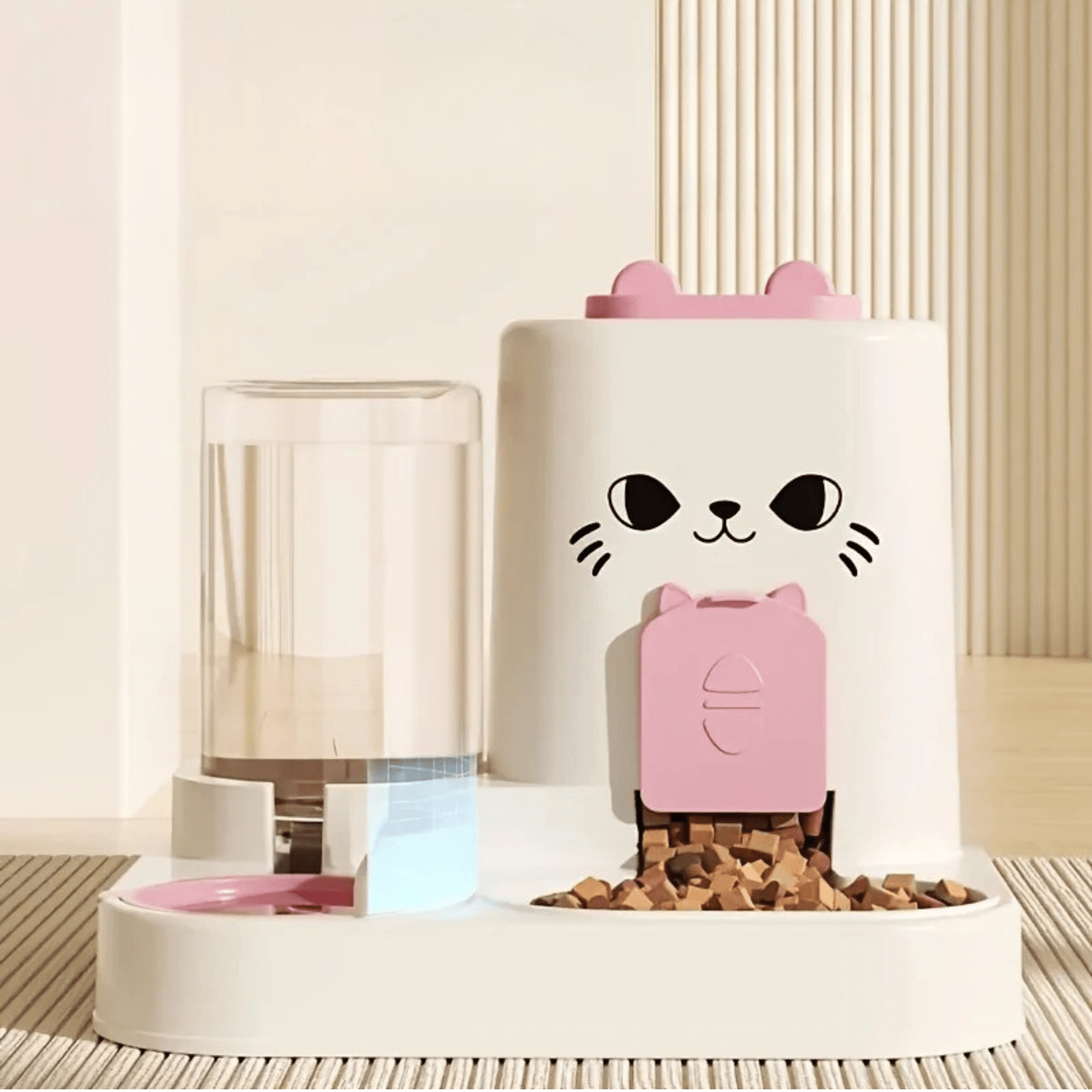 GAMELLE DISTRIBUTEUR POUR CHAT | CROQUETTES ET EAU - Leschamour