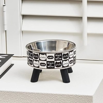 Gamelle ergonomique chat en acier inoxydable