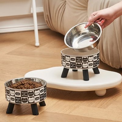 Gamelle ergonomique chat surélevée