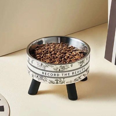 Gamelle pour chat en hauteur ergonomique