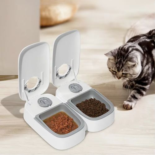 gamelle pour chat programmable sans fil avec piles