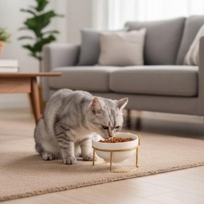 GAMELLE SURÉLEVÉE CHAT | EN CÉRAMIQUE - Leschamour