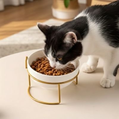 GAMELLE SURÉLEVÉE CHAT | EN CÉRAMIQUE - Leschamour