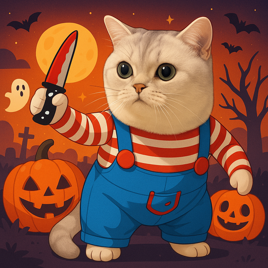 DÉGUISEMENT POUR CHAT HALLOWEEN | COUTEAU