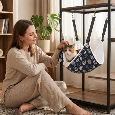 Hamac à Chat suspendu à un meuble