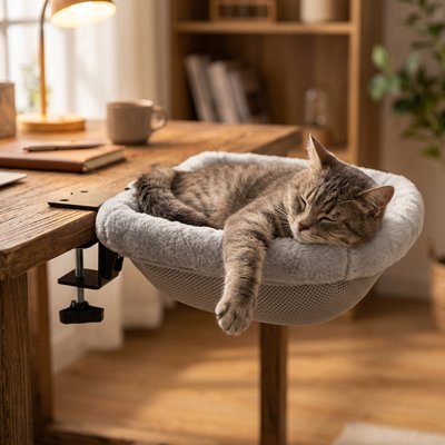 Hamac Chat avec chat qui dort