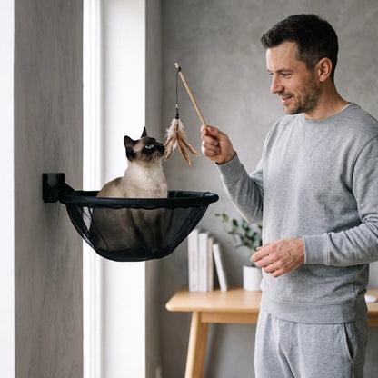 Hamac mural pour Chat avec chat qui joue