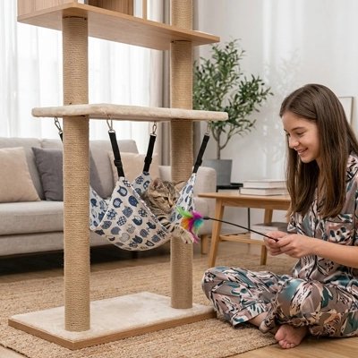Hamac pour Chat suspendu fin