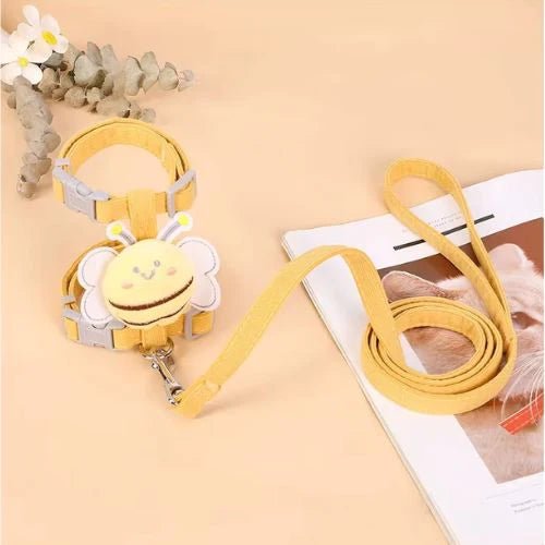 HARNAIS POUR CHAT | ABEILLE + LAISSE OFFERTE - Leschamour