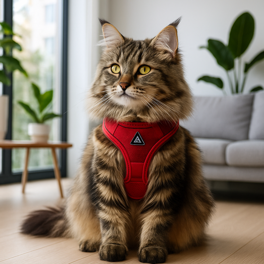 harnais_main-coon-reflechissant-rouge