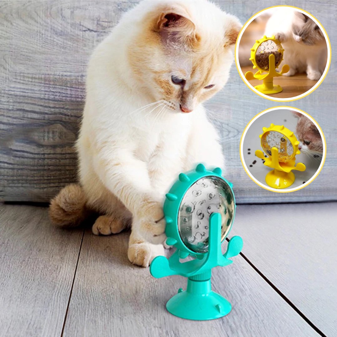 JOUET DISTRIBUTEUR DE CROQUETTES POUR CHAT | WHEELSCAT™ - Leschamour