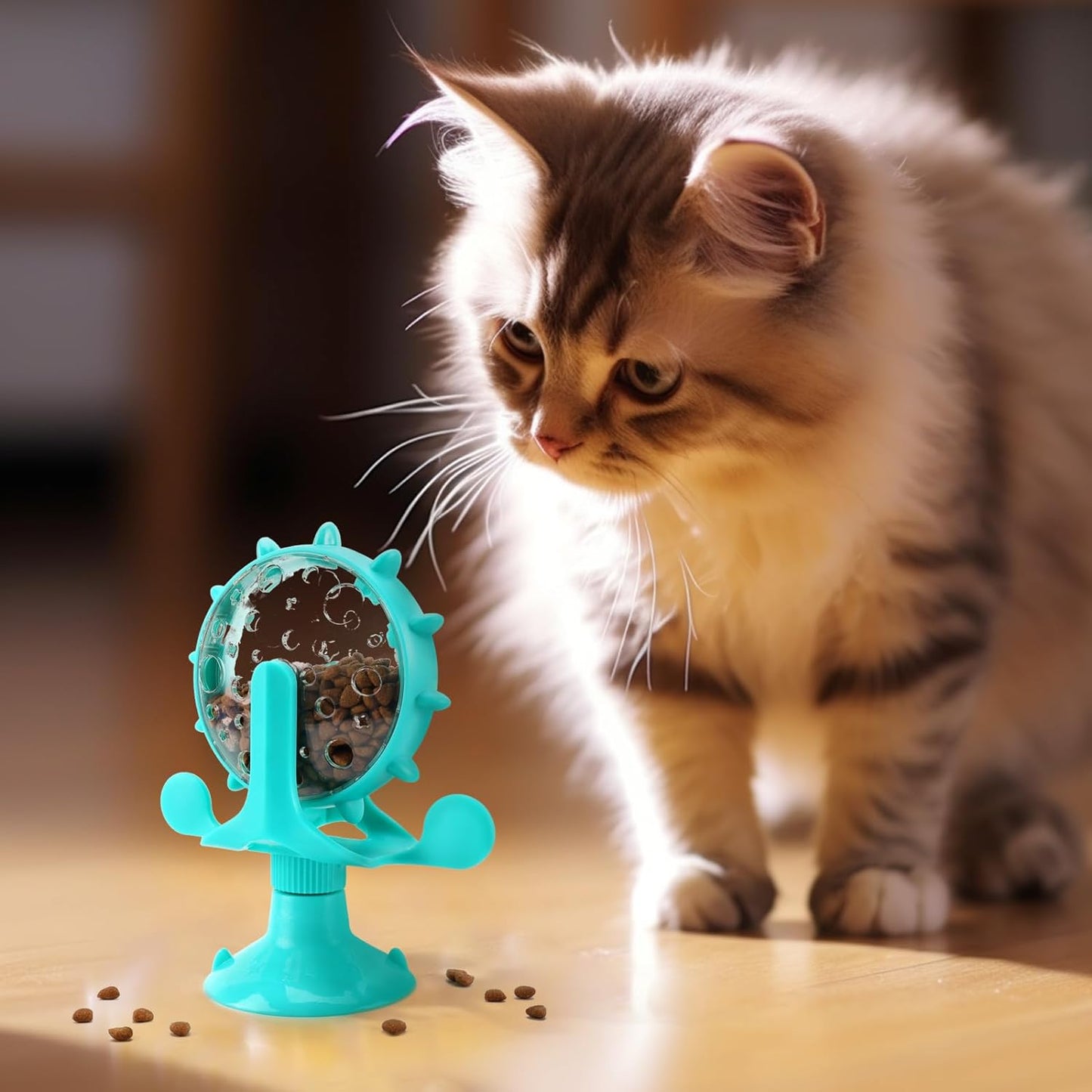 JOUET DISTRIBUTEUR DE CROQUETTES POUR CHAT | WHEELSCAT™ - Leschamour