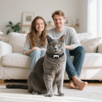 COLLIER ANTI MIAULEMENT POUR CHAT | AUTOMATIQUE BLANC