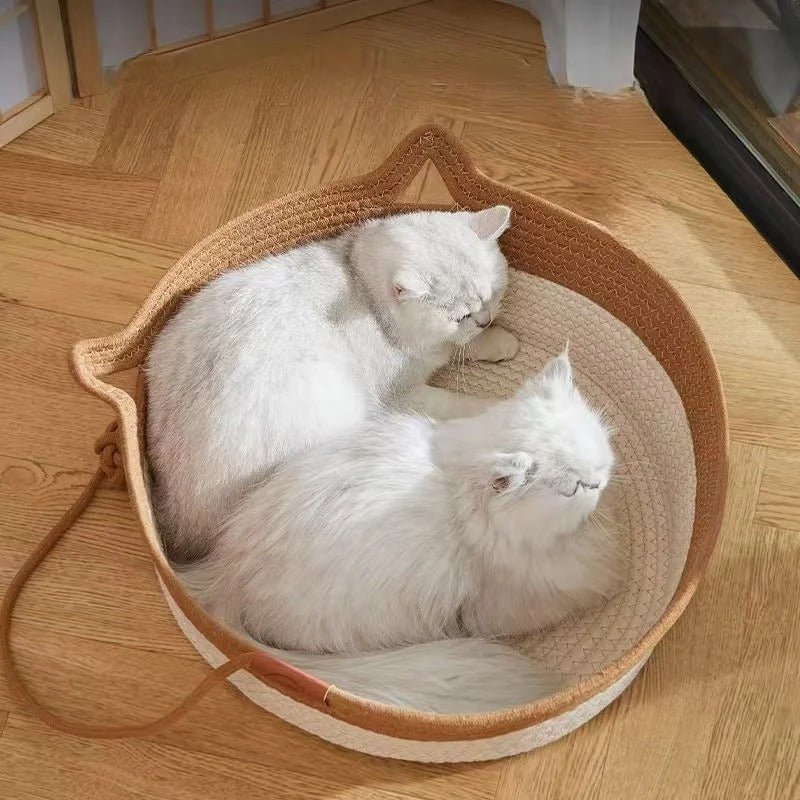 PANIER CHAT OSIER | ROTIN TISSÉ MAIN - Leschamour