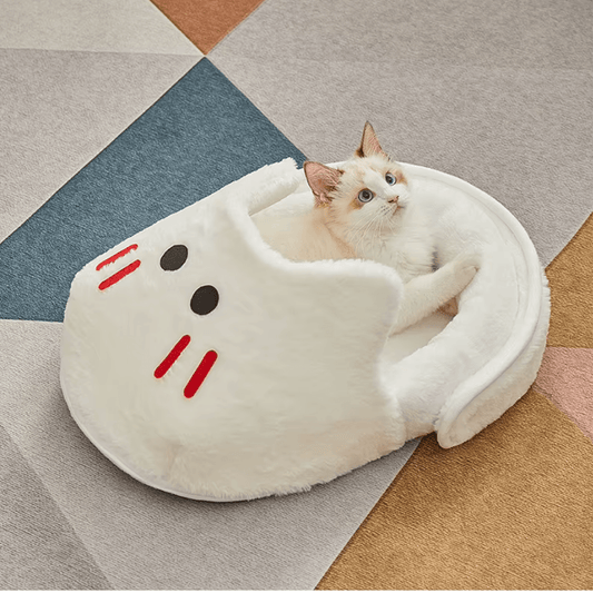 PANIER POUR CHAT ORIGINAL | CHAUSSON BLANC - Leschamour