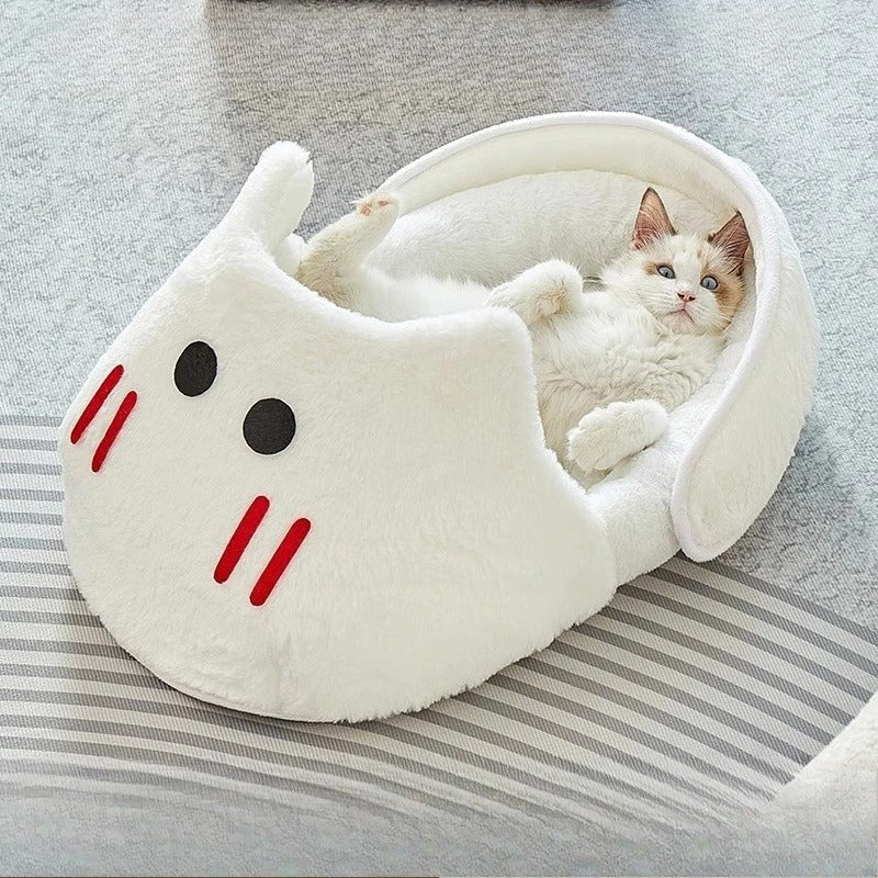PANIER POUR CHAT ORIGINAL | CHAUSSON BLANC - Leschamour