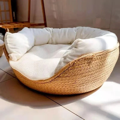 PANIER POUR CHATON | EN BAMBOU TISSÉ