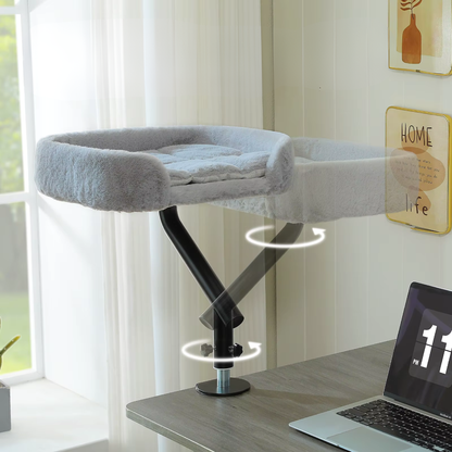 panier suspendu pour chat rotatif