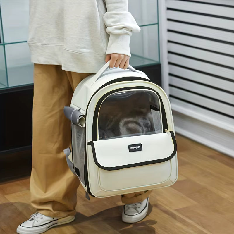 sac a dos chat transport transparent 8 kg
