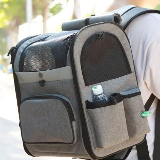 Sac a dos pour chat voyage gris