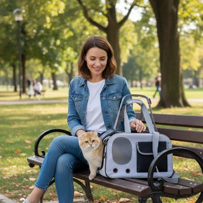 Sac de transport pour Chat portable noir