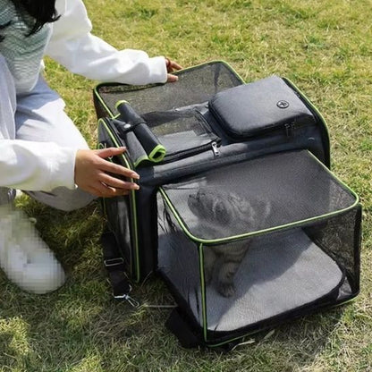 sac de transport pour chats xxl extensible