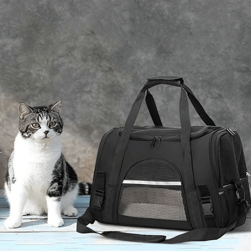 sac de voyage pour chat polyvalent noir