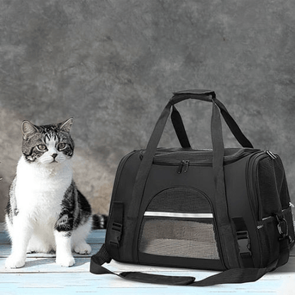 sac de voyage pour chat polyvalent noir