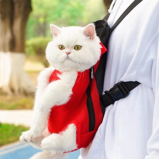 SAC POUR CHAT | EN MAILLE RESPIRANTE - Leschamour