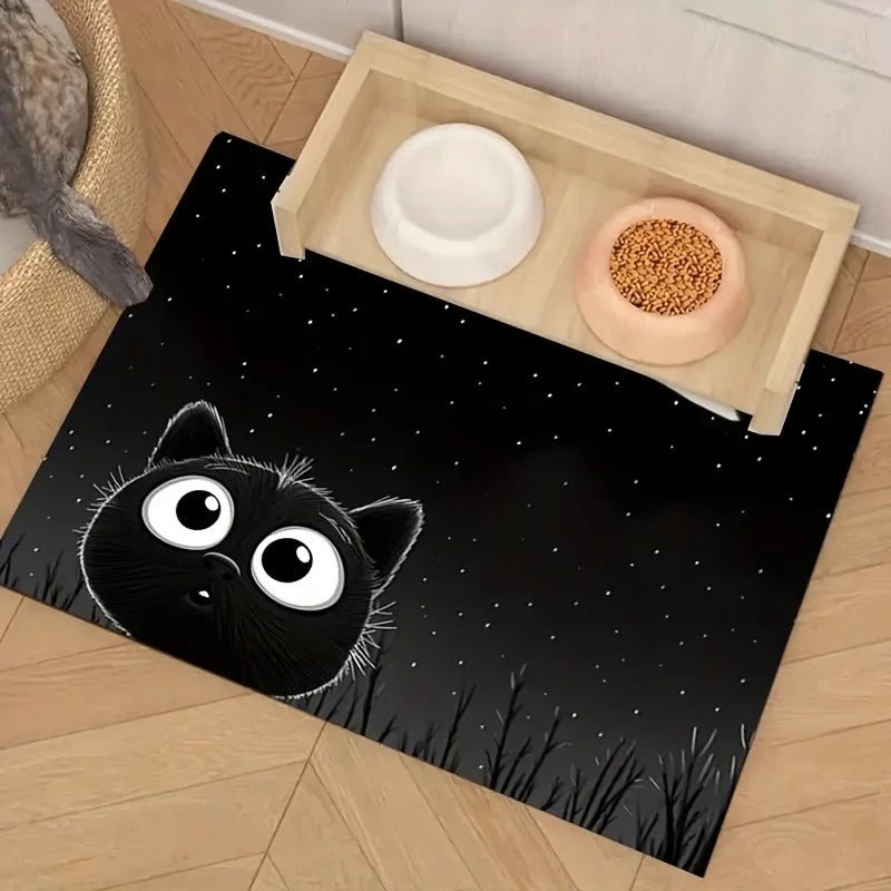 TAPIS DE GAMELLE CHAT | ANTIDÉRAPANT - Leschamour