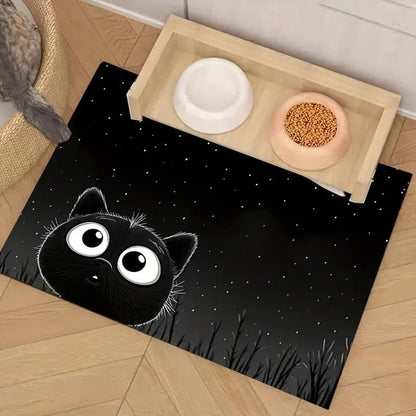 TAPIS DE GAMELLE CHAT | ANTIDÉRAPANT - Leschamour