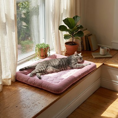 TAPIS FRAIS POUR CHAT | AUTO-REFROIDISSANT - Leschamour