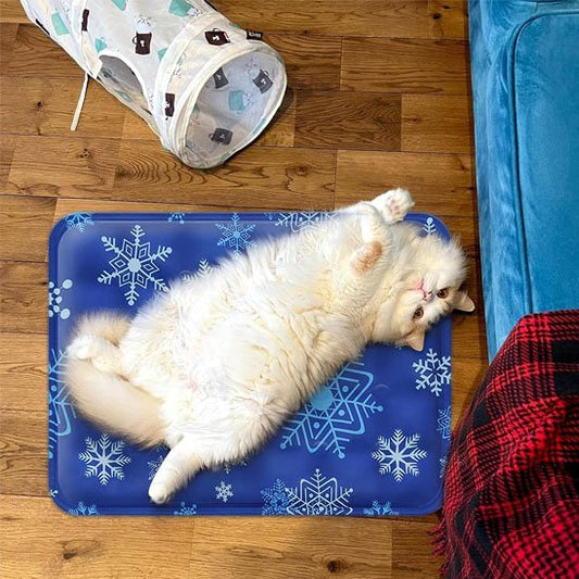 Tapis frais pour Chat bleu foncé