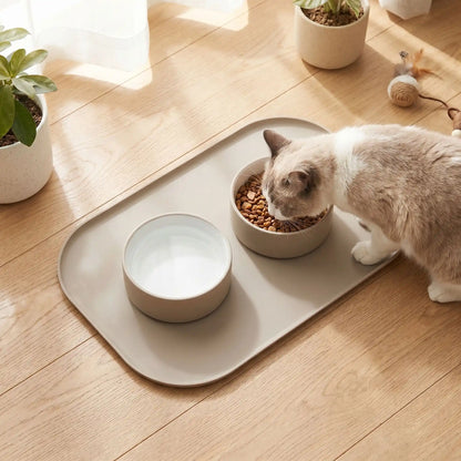 tapis nourriture chat antidérapant en silicone