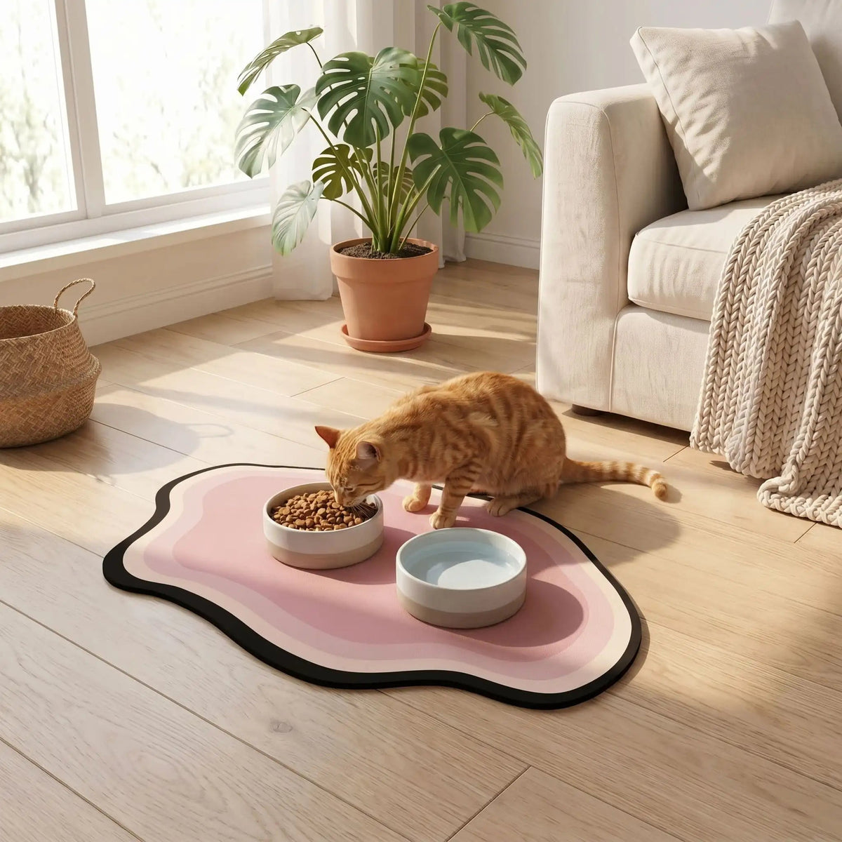 TAPIS POUR GAMELLE CHAT | EN SILICONE - Leschamour
