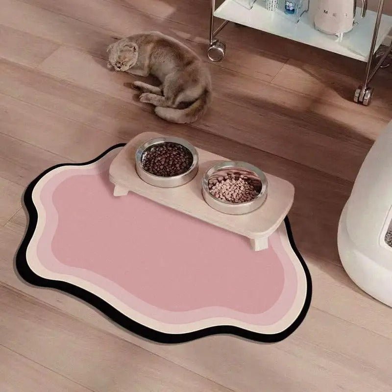 TAPIS POUR GAMELLE CHAT | EN SILICONE - Leschamour