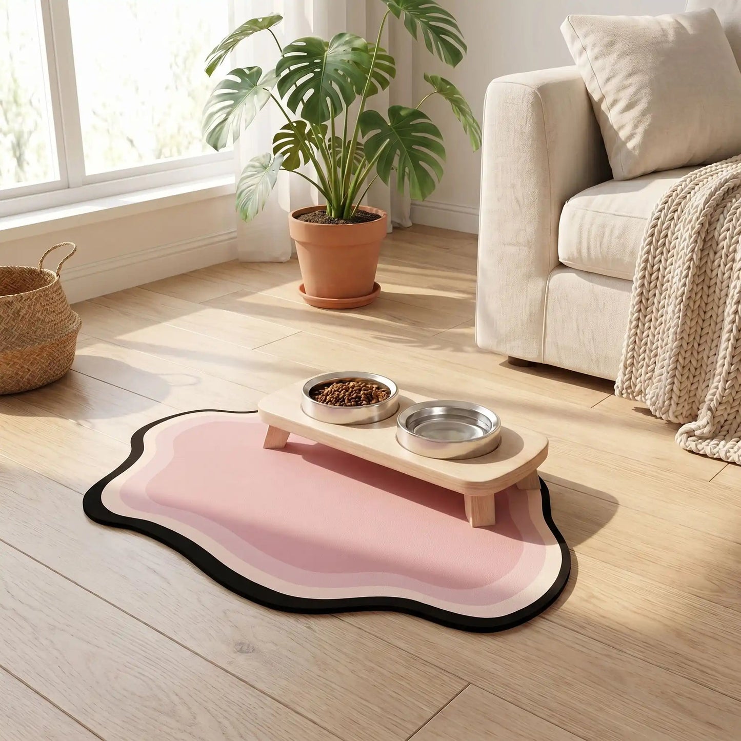 TAPIS POUR GAMELLE CHAT | EN SILICONE - Leschamour