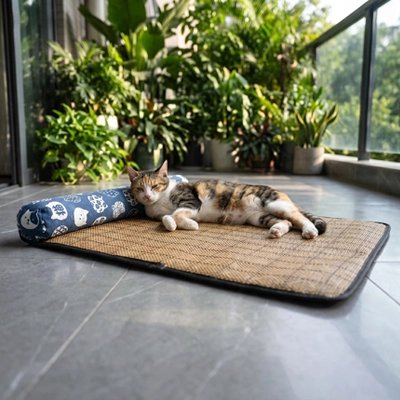 Tapis rafraichissant Chat allongé