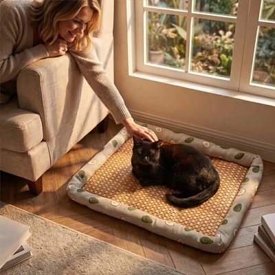 Tapis rafraichissant Chat antidérapant