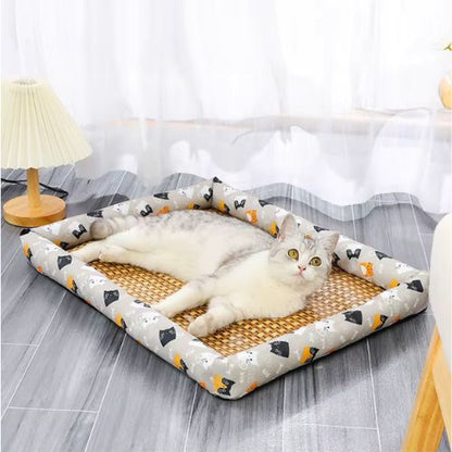 tapis-rafraichissant-chat-gris